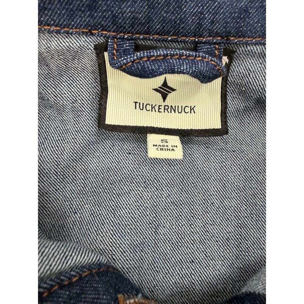 Tuckernuck Denim Chessie Midi Shirt Dress Belted Long Sleeve Dark Wash Size S - Picture 9 of 15